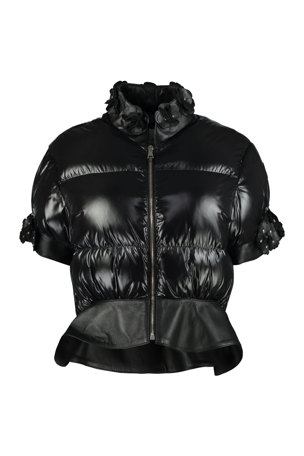 4 Moncler Simone Rocha - Onyx full zip down jacket